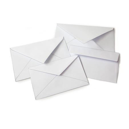 Blasetti Busta Campidoglio Bianco 12x18 cm 100 g/m² Taglio a Punta 500 Pezzi 0086