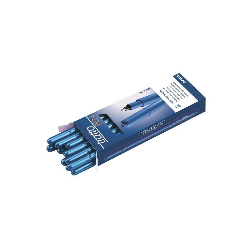 FILA Tratto Pen Metal Penna Punta in Fibra 0.5 mm Blu Cobalto 12 Pz 830710