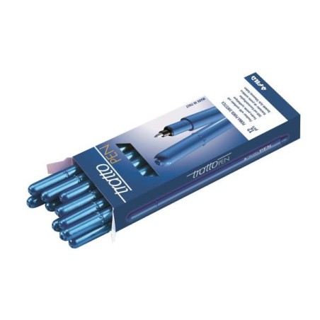 FILA Tratto Pen Metal Penna Punta in Fibra 0.5 mm Blu Cobalto 12 Pz 830710
