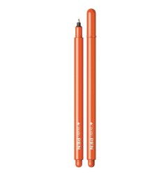 FFILA Tratto Pen Metal Penna Punta in Fibra 0.5 mm Arancione Fluo 12 Pezzi 830714