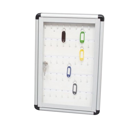 METALPLUS 2184/1 Bacheca Murale Portachiavi 30x45 45 Posti con Serratura