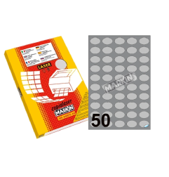 ETICH.LASER 36X26 OVALE ARGENTO LSR/325