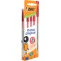 BIC Cristal Original Penna a Sfera Inchiostro Rosso Punta Media 1,0 mm Tratto 0,4 mm 4 Pezzi 516333