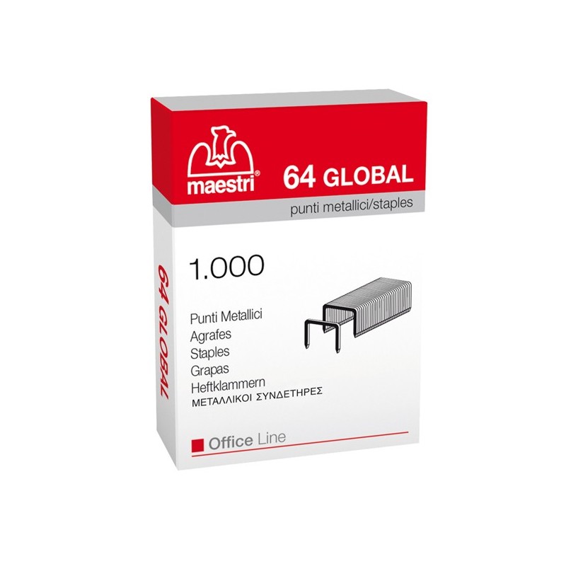 Romeo Maestri 10x1000 pezzi Punti metallici 148 6/4 1001310