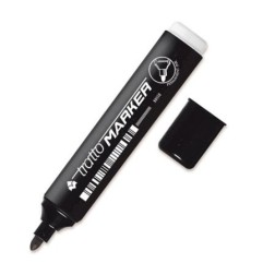 Tratto Marker 8410 03 Pennarello Permanente Punta Tonda Ø3 mm Nero Confezione 20 Pezzi 841003