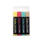 FILA Tratto Video Pastel Mediterraneo Set 4 Evidenziatori Punta Scalpello Colori Pastello 835802