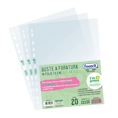 FAVORIT  Buste a foratura universale Bio Based lucide 013 22x30cm 20pz.  400178113