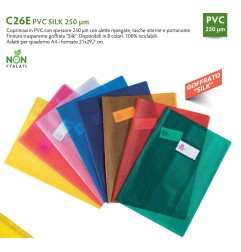 COPRIMAXI SILK C26E FAVORIT GOFFR. AZZURRO -30pz C/ETICH. 250my 100500957