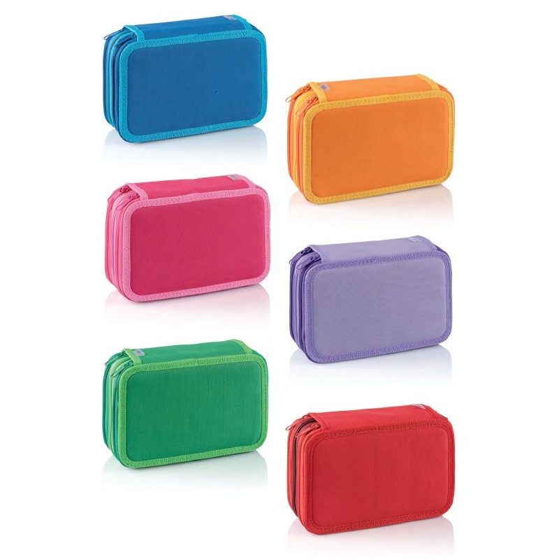 Favorit Astuccio 3 zip B.color assortito 12+18+acc 400184016
