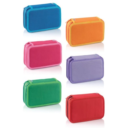 Favorit Astuccio 3 zip B.color assortito 12+18+acc 400184016