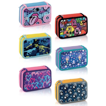 Favorit Astuccio 3 zip Fantasy assortito 12+18+acc 400184015