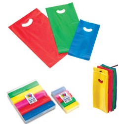 SHOPPERS POLIETILENE A FAGIOLO 40+7X65 -75pz 5COL ASS. 501271