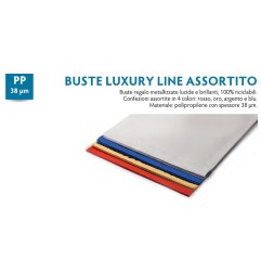 SACCHETTO REGALO METAL 35X50 4 COL.ASS. -100pz. 501194