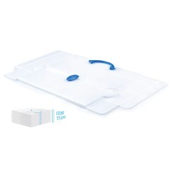 Favorit Valigetta in Plastica Polionda neutra 2 Chiusure Salvaspazio 27X38X8 501087