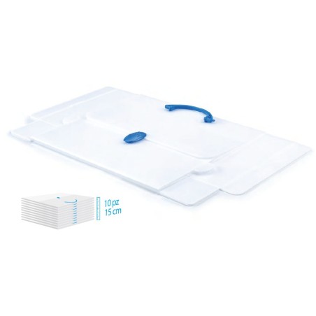 Favorit Valigetta in Plastica Polionda neutra 2 Chiusure Salvaspazio 27X38X8 501087