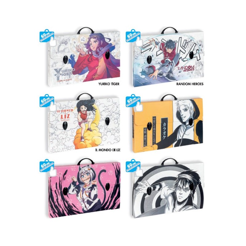 FAVORIT Valigetta in Polionda soggetti Manga 1 Chiusura 27x37,5 dorso 8 400182746