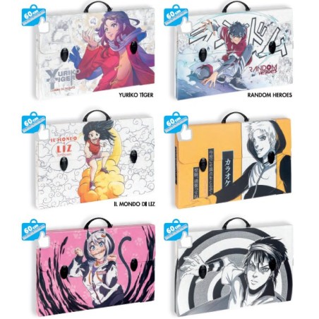 FAVORIT Valigetta in Polionda soggetti Manga 1 Chiusura 27x37,5 dorso 8 400182746