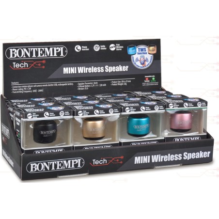 ALTOPARLANTI MINI WIRELESS BONTEMPI 10W -12pz 49-0110
