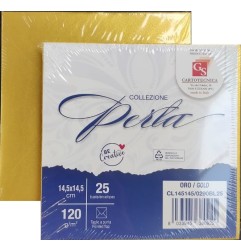 PERLATO ORO  14,5x14,5 TP GR. 120 BL.25 BUSTE CL145145B/0290BL25