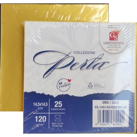 PERLATO ORO  14,5x14,5 TP GR. 120 BL.25 BUSTE CL145145B/0290BL25