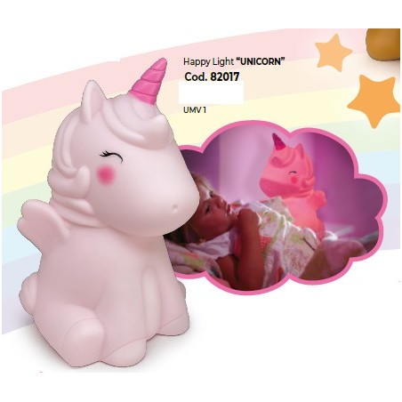 Lebez LAMPADA HAPPY LIGHT UNICORN altezza 30cm. 82017
