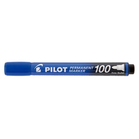Pilot Permanent Marker 100 punta tonda 1 mm blu 12 pz 002706