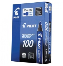 Pilot Permanent Marker 100 punta tonda 1 mm blu 12 pz 002706