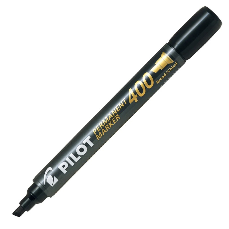 Pilot Permanent Marker 400 nero punta scalpello 4 mm confezione 12 pz 002710