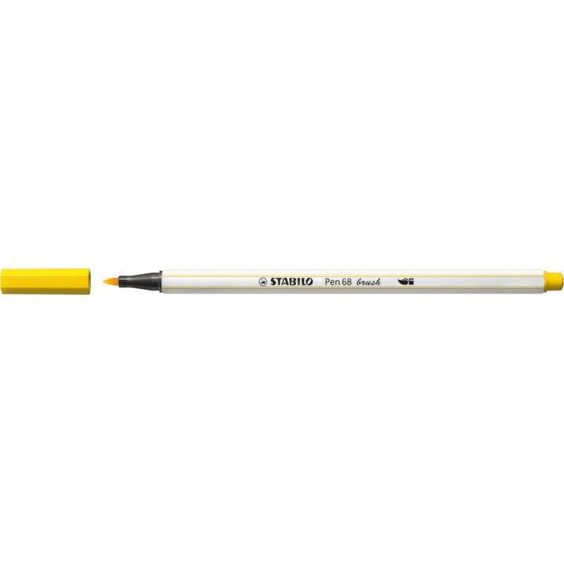 10 pezzi Stabilo pen 68 Brush pennarello giallo 568/44