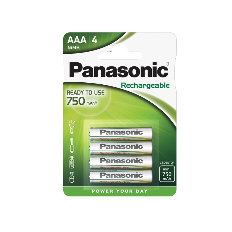 PANASONIC PILE MINISTILO EVOLTA RICARICABILI 750mAh -4pz