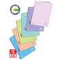 Blasetti Quaderno Maxi One Color Pastel 10Pz. Formato A4, Rigatura 10mm, 24+1 Fogli, Carta 100 g/m²