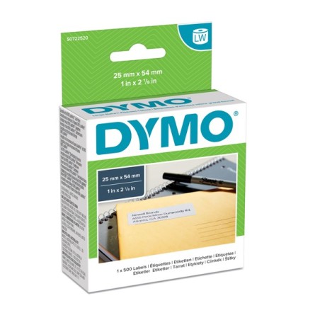 Etichette Dymo LabelWriter carta permanente 54x25mm bianco S0722520