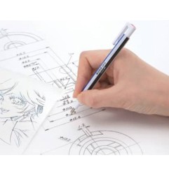 PORTAGOMMA DI PRECISIONE MONO ZERO TOMBOW. MECCANISMO A PULSANTE E GUIDA IN METALLO. PUNTA ROTONDA DIAMETRO 2,3 mm.