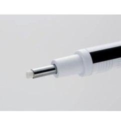 PORTAGOMMA DI PRECISIONE MONO ZERO TOMBOW. MECCANISMO A PULSANTE E GUIDA IN METALLO. PUNTA ROTONDA DIAMETRO 2,3 mm.