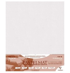 Clairefontaine Pastelmat 50x70 cm Bianco 360g/m² 5 fogli carta per pastello superficie vellutata 91060C