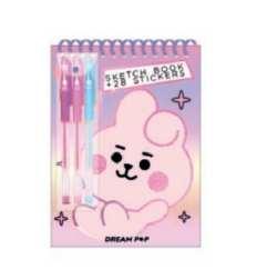 Seven Sketchbook con Stickers Coniglio blocco da disegno con adesivi tema bunny K31119C-32762