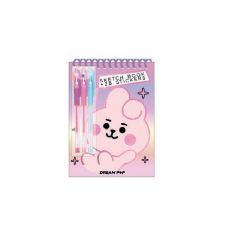 Seven Sketchbook con Stickers Coniglio blocco da disegno con adesivi tema bunny K31119C-32762