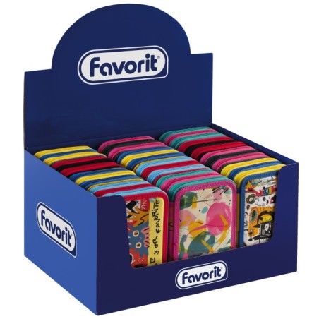 Favorit Astuccio 3 zip Art assortito 12+18+acc 400191836.  Si tratta di un prodotto che viene venduto assortito, ciò vuol dire 