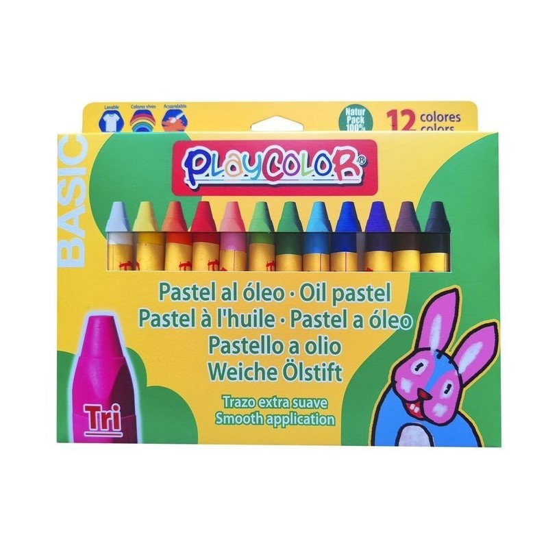 INSTANT PLAYCOLOR PASTELLI OLIO TRI BASIC  DA 12 21421