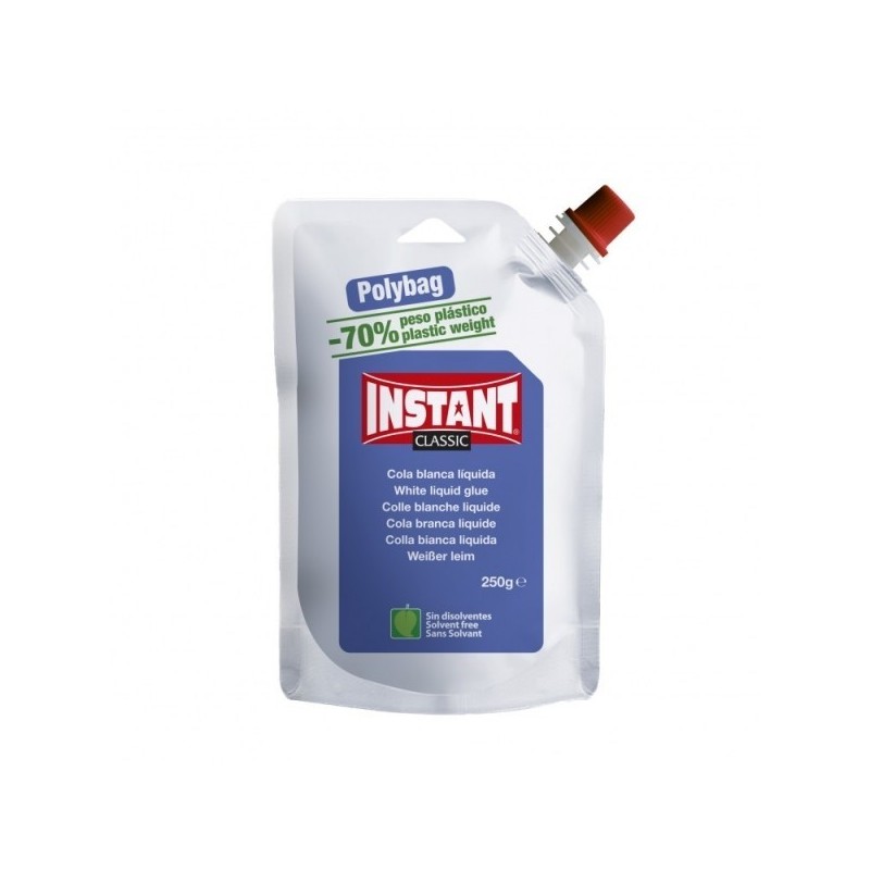 INSTANT COLLA BIANCA LIQUIDA ISTANTANEA 250gr IN FORMATO PLYBAG 20691