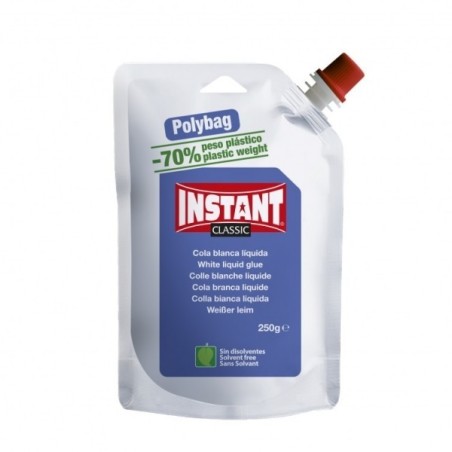 INSTANT COLLA BIANCA LIQUIDA ISTANTANEA 250gr IN FORMATO PLYBAG 20691