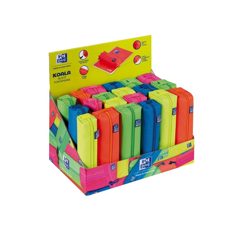 FAVORIT Bustina Koala Neon 1 zip Colori Ass. 3 Formati Esp.20pz. 400197058