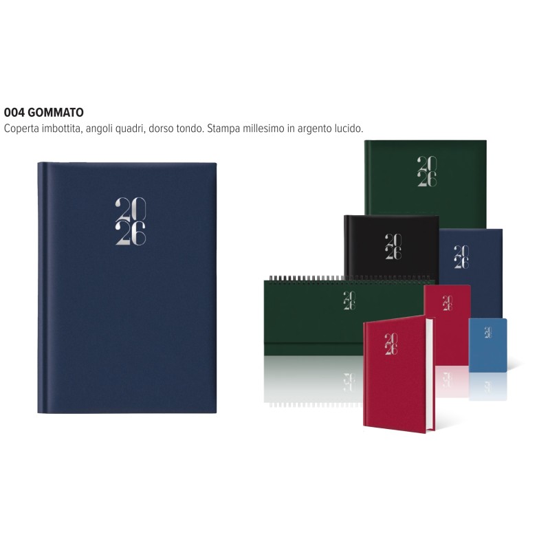 PLANNING 2026 29,8X10,5 SPIRAL SETTIM. GOMMATO NERO 023000406C