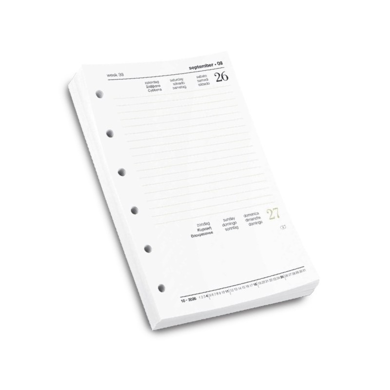 RICAMBIO ORGANIZER 2026 GIORNALIERO 14,5X21  - 7060799G55