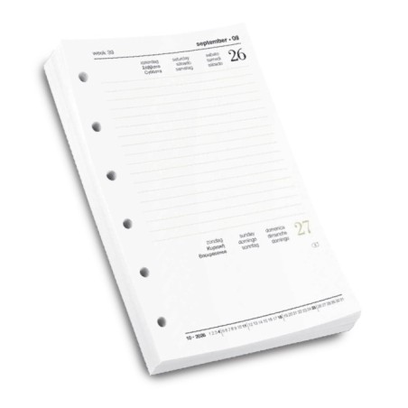 RICAMBIO ORGANIZER 2026 GIORNALIERO 7,8X12,3 - 7020799G55