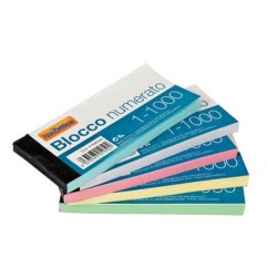 BLOCCO NUMERATO 1/100 (10pz) 5 COL.FORTI 41/039