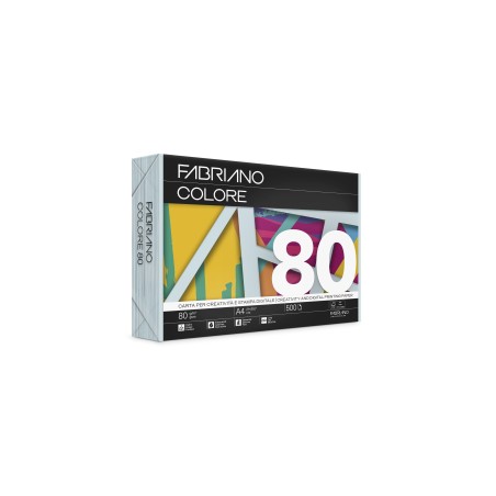 FABRIANO COLORE A4 80G -500fg -T- CELESTE CHIARO 75721297