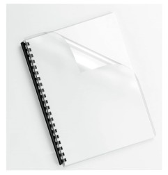 Fellowes 5376102 Copertine Trasparenti A4 PVC 200 Micron Confezione 100 Pezzi