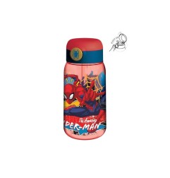 Borraccia Spiderman 510ml Polipropilene BPA Free con Cannuccia Pop-Up ST83542