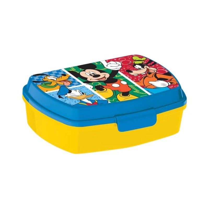 Portapranzo Rettangolare Mickey Mouse 17x14x6cm Plastica BPA Free ST81174